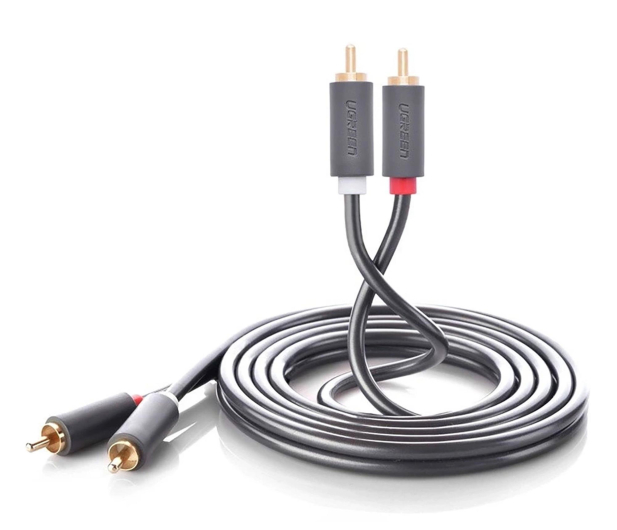 UGREEN Przewód 2RCA Cinch do 2RCA Cinch AV104 3m czarny - 1501468 - zdjęcie 2